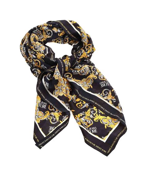 versace jeans couture scarf print slip dress|Versace Jeans Couture.